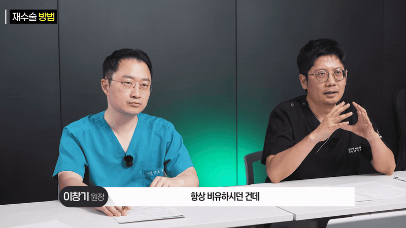 Doctor gesturing dynamically to illustrate the mandarin orange analogy